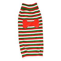 Autumn and Witner Large Dog Sweater Stripe Bone Dog Clothes