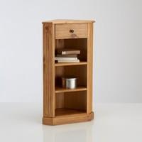 Authentic Style Solid Pine Corner Shelf Unit