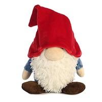 aurora world pointy hat gnome plush toy large redwhitebluebrown