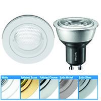 Aurora AU-DLM356 Fixed Downlight & Philips 4W Dimmable LED GU10