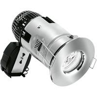 aurora unif863 fixed ip65 fire rated downlight polished chrome