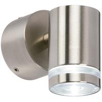 aura 1w led single wall steel ip44 65lm 32924