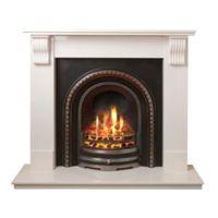 Aurora Victoria White Manual Control Gas Fire