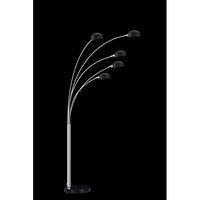 Aurora Contemporary 5 Arm Arch Floor Lamps in Black