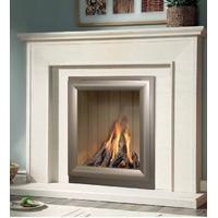 Aurora Limestone Fireplace Package complete with Verine Meridian Gas Fire