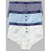 autograph 3 pack cotton shorts with stretch 6 16 years