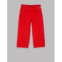 Autograph Cotton Culotte Trousers with Stretch (3-14 Years)