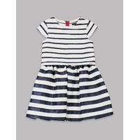 Autograph Striped A-Line Dress (3-14 Years)