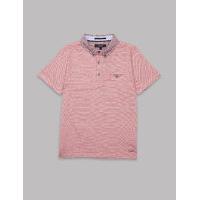 Autograph Pure Cotton Short Sleeve Polo Shirt (3-14 Years)