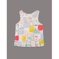 Autograph Pure Cotton All Over Print Top (3-14 Years)