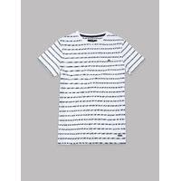 Autograph Pure Cotton Striped T-Shirt (3-14 Years)