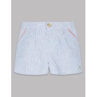 Autograph Pure Cotton Striped Shorts