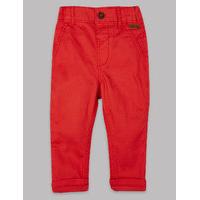 Autograph Pure Cotton Baby Trousers