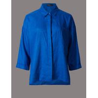 Autograph Pure Linen 3/4 Sleeve Shirt