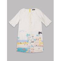 Autograph Pure Cotton Printed Dress (3-14 Years)