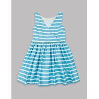 Autograph Pure Cotton Striped Dress (3-14 Years)
