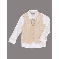 Autograph 3 Piece Waistcoat & Shirt with Cravat Outfit (1-10 Years)