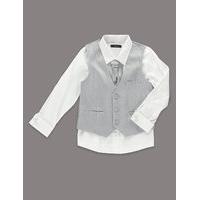 autograph 3 piece waistcoat shirt with cravat outfit 1 10 years