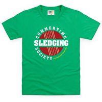 australian sledging society kids t shirt