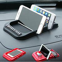 Automobile double card multifunctional anti skid mat vehicle mounted mobile phone support