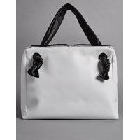 Autograph Leather Eyelet Tote Bag