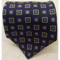 Austin Reed Navy Patterned Silk Tie