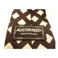 Austin Reed Black And White Silk Tie