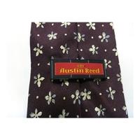 Austin Reed Chocolate Brown Floral Tie