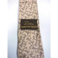 Austin Reed Beige with Cue Design Silk Tie