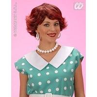 Audrey - Burgundy Wig For Hair Accessory Fancy Dress