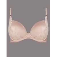 Autograph Applique Lace Padded Plunge Bra A-E