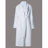 autograph pure cotton luxury waffle dressing gown