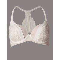 Autograph Lisette Lace High Apex Racer Back Plunge Bra A-DD