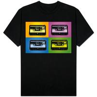 Audio Cassette Tapes Bright Pop Art