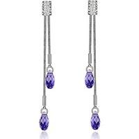 austria crystal drop earrings for women tassel earrings fashion jewelr ...