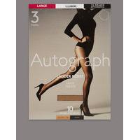 Autograph 3 Pair Pack 10 Denier Ladder Resist Matt Tights