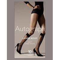 Autograph 3 Pair Pack Ladder Resist Matt Knee Highs