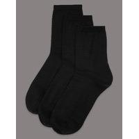 Autograph 3 Pair Pack Merino Wool Rich Ankle High Socks