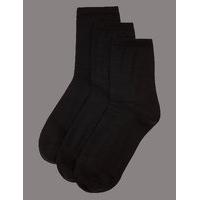 Autograph 3 Pair Pack Warm Toes Ankle High Socks