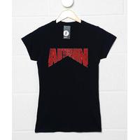 autobahn distressed logo womens t shirt inspired by the big lebowski
