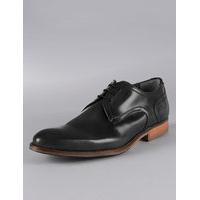 autograph leather lace up derby shoes