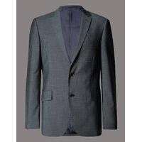 Autograph Grey Tailored Fit Wool Jacket