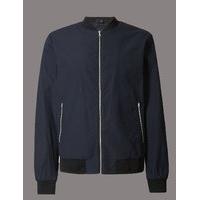 Autograph Seersucker Bomber Jacket with Stormwear