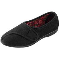 Audrey Velour Velcro® Ladies? Slippers