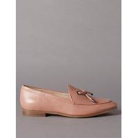 Autograph Leather Block Heel Loafers