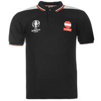 Austria UEFA Euro 2016 Polo Shirt (Black)