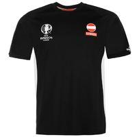 austria uefa euro 2016 poly training tee black