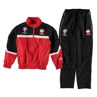 austria uefa euro 2016 tracksuit red kids