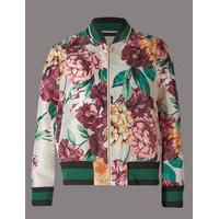 Autograph Floral Print Bomber Jacket