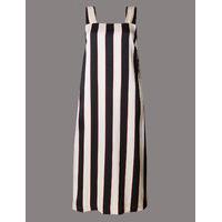 autograph striped midi dress with belt